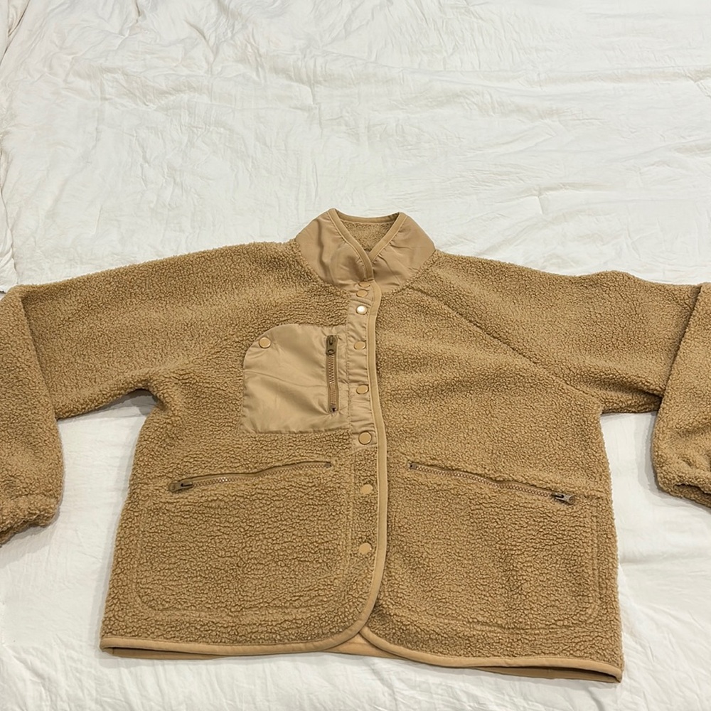 Never worn. Amazon Sherpa jacket.